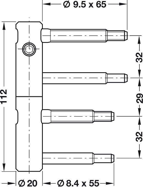 Intec Hinge 11R-20-009 / 11R-20-015