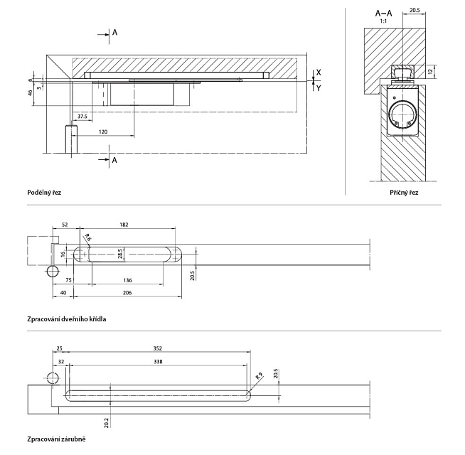 Tlumič dveří Activestop